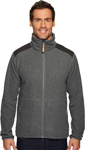 Fjällräven Herren Fleecejacke Sten, Dark Olive, , 81765-633 im Sale